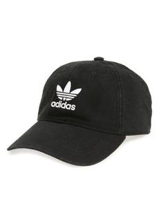 adidas Originals Relaxed Baseball Cap in Black/White at Nordstrom