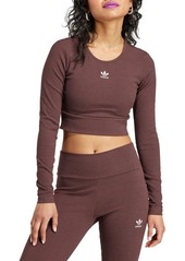 adidas Originals Rib Long Sleeve Crop Top