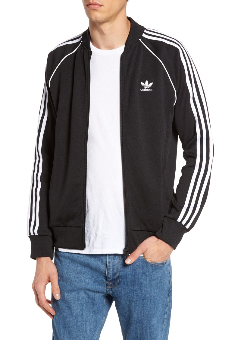 adidas track jacket with jeans
