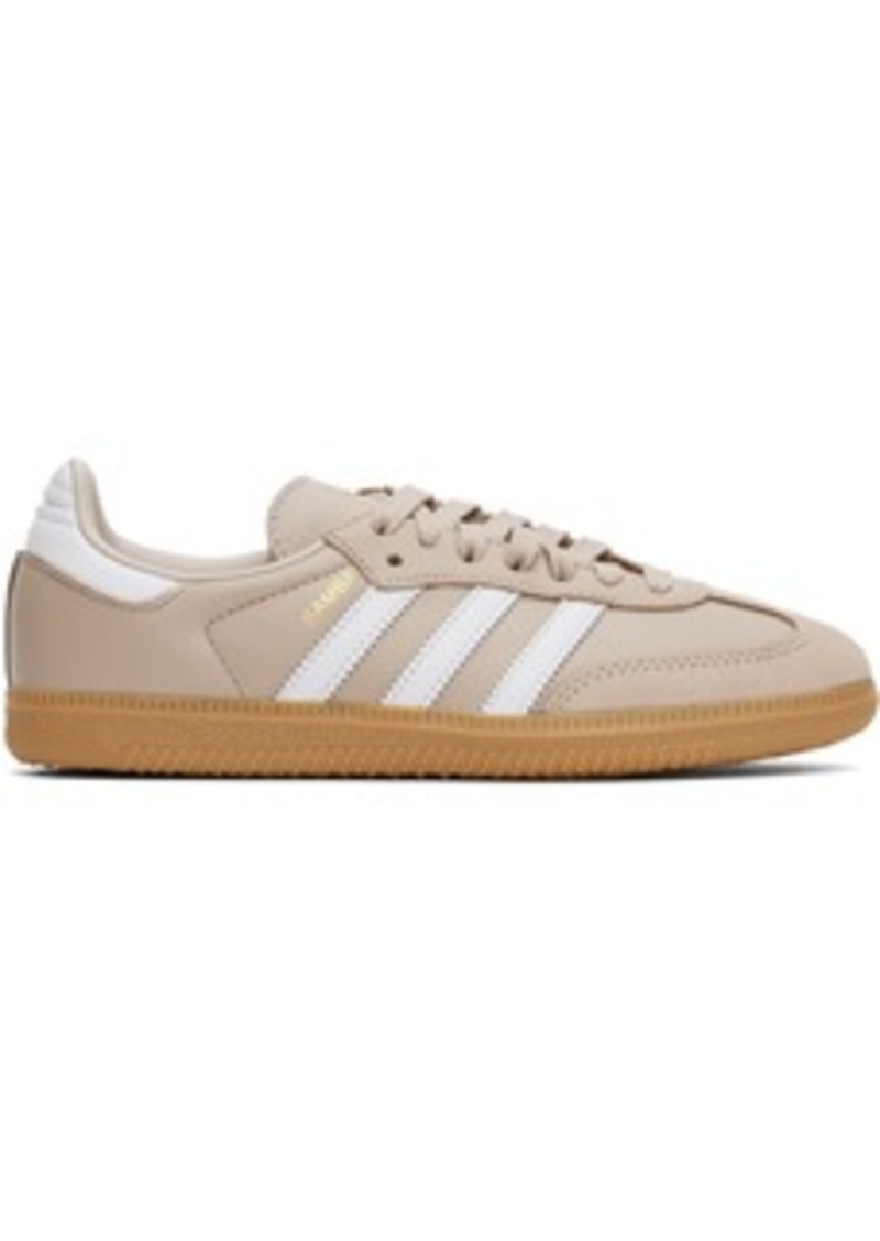 adidas Originals Taupe Samba OG Sneakers