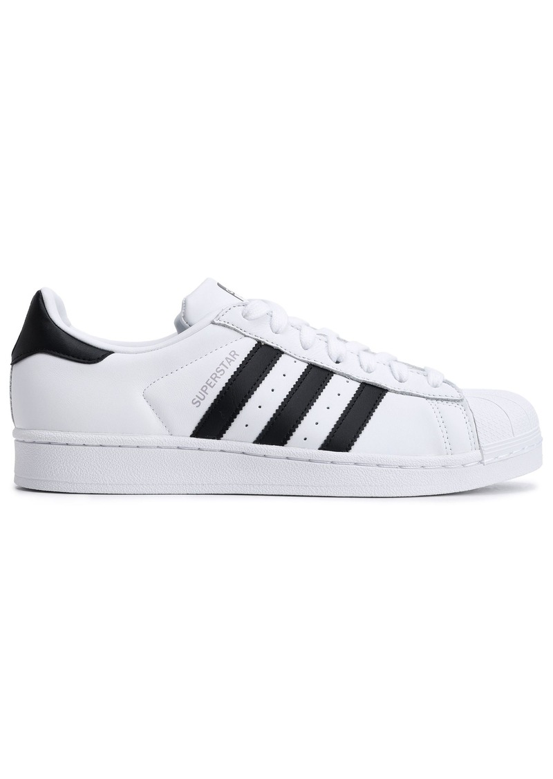 Adidas Originals Woman Superstar Paneled Leather Sneakers White