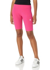 adidas Originals Women's Adicolor Essentials Rib High Waisted Cycling Shorts