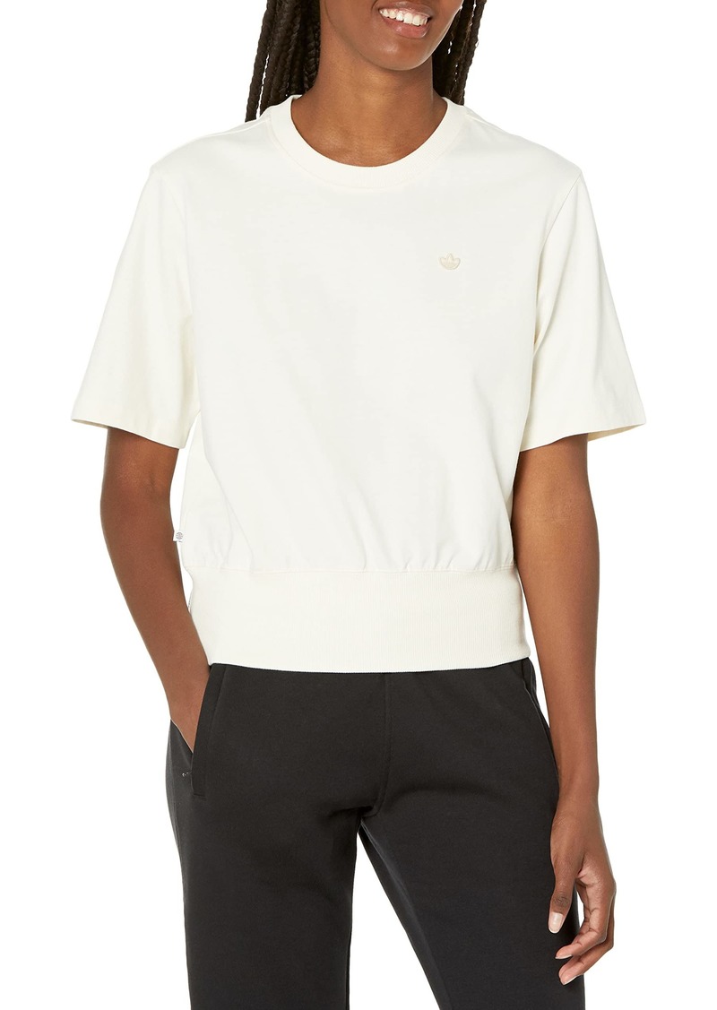 adidas Originals Women's Adicolor Oversized No-Dye Tee Non-Dyed