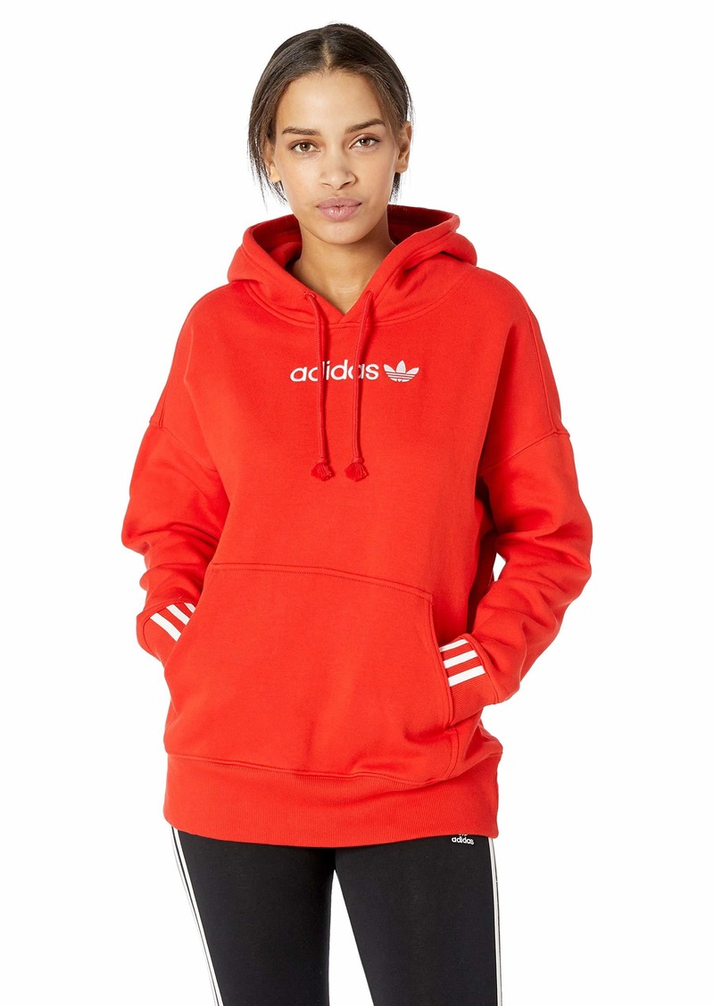 womens red adidas sweatshirt