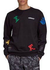adidas Originals x Disney Goofy Appliqué Crewneck Sweatshirt
