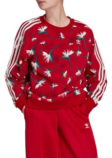 adidas Originals x Thebe Magugu Crewneck Sweatshirt in Power Red/Multicolor at Nordstrom
