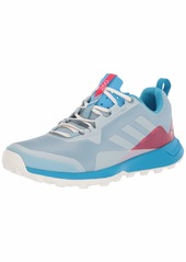 adidas outdoor Women's Terrex CMTK Trail Running Shoe ASH Grey/Chalk White/Shock Cyan  M US