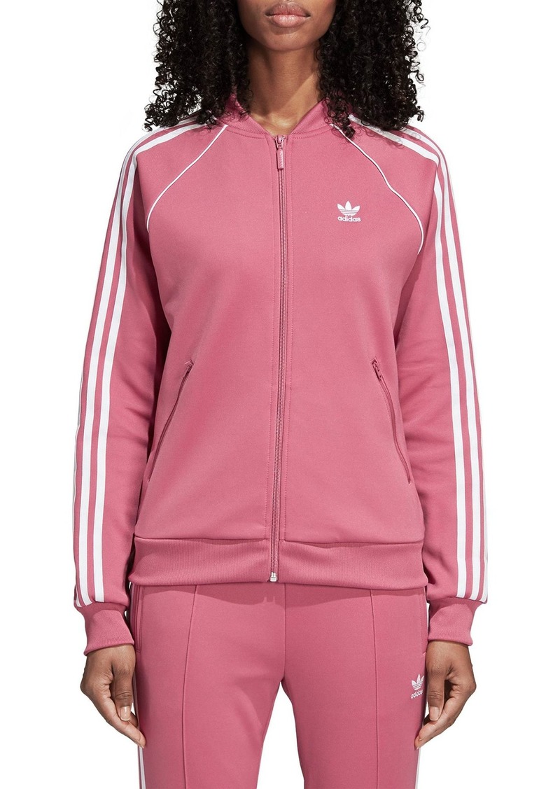 adidas sst track jacket pink