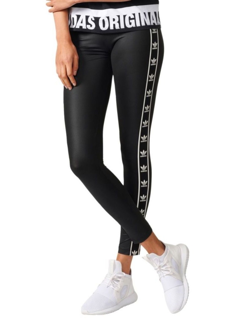 adidas logo taped leggings