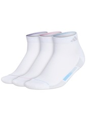 adidas Women's 3-Pk. Superlite 3-Stripe Low Cut Socks - Black/white/cool Light Heather