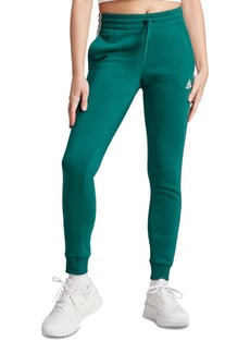 adidas Women's 3-Stripe Cotton Fleece Sweatpant Jogger - Collegiate Green/white