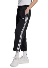 adidas Women's 3-Stripes Open Hem Fleece Joggers - Black/white
