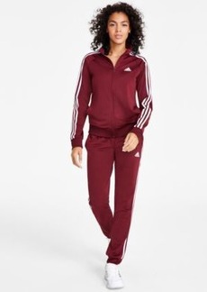 Adidas Womens 3 Stripes Tricot Track Jacket Tapered Track Pants