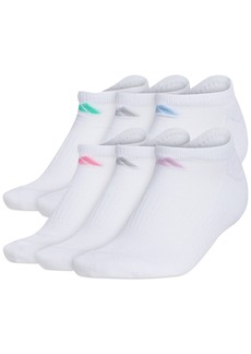 Adidas Women's 6-Pk. Athletic Cushioned No-Show Socks - White/clear Sky Blue/bliss Lilac Purple
