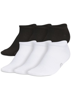 adidas Women's 6-Pk. Superlite Classic No Show Socks - Black/Grey/White