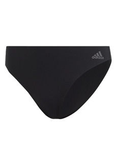 Adidas Women's Plus Size Micro Flex Thong Panty Underwear 2X Black Forge Iron