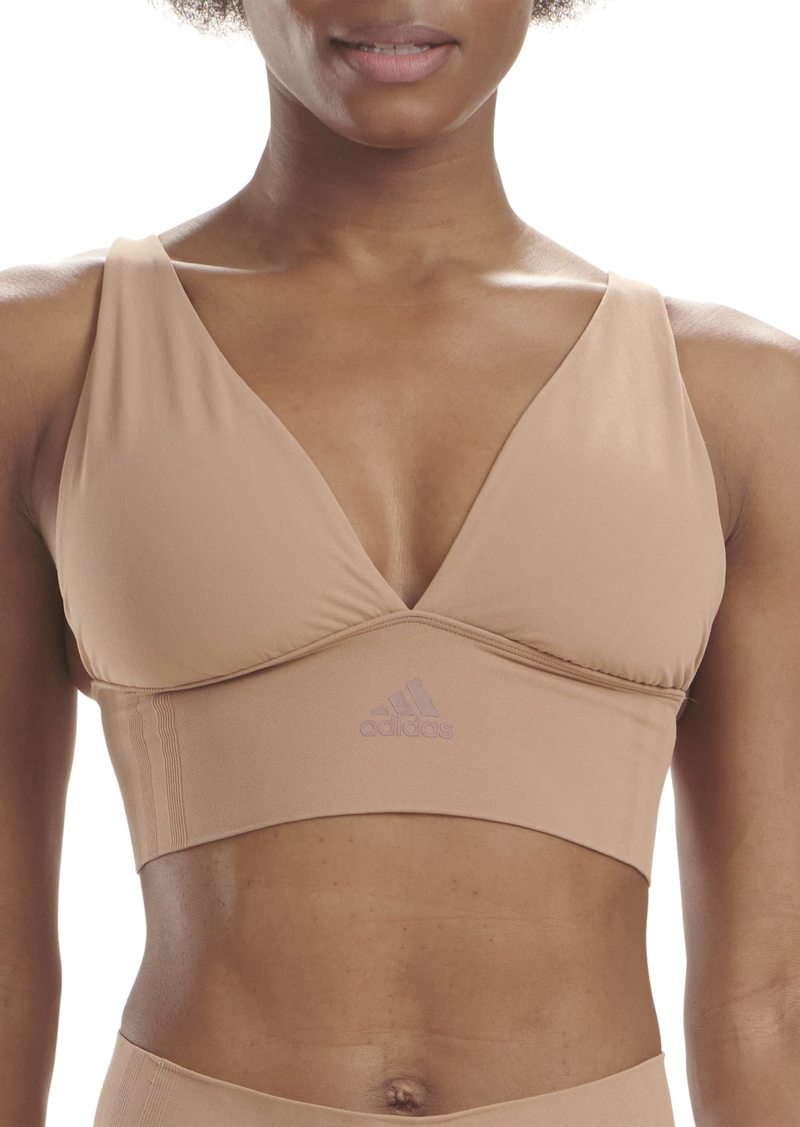 AdidasWomensMicro-stretch Lounge Bra—seamless Comfort & Support