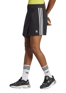adidas Women's Adicolor Classics 3-Stripes Short Wrapping Skirt - Black