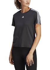 adidas Women's Aeroready Train Essentials 3-Stripes T-shirt - White