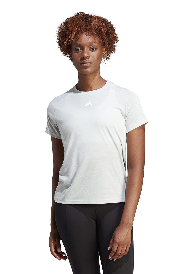 adidas Women's Aeroready Train Essentials Minimal Branding Crewneck T-Shirt