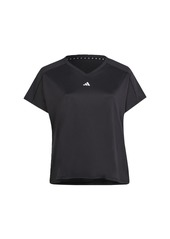 adidas Women's Aeroready Train Essentials Minimal Branding V-Neck T-Shirt