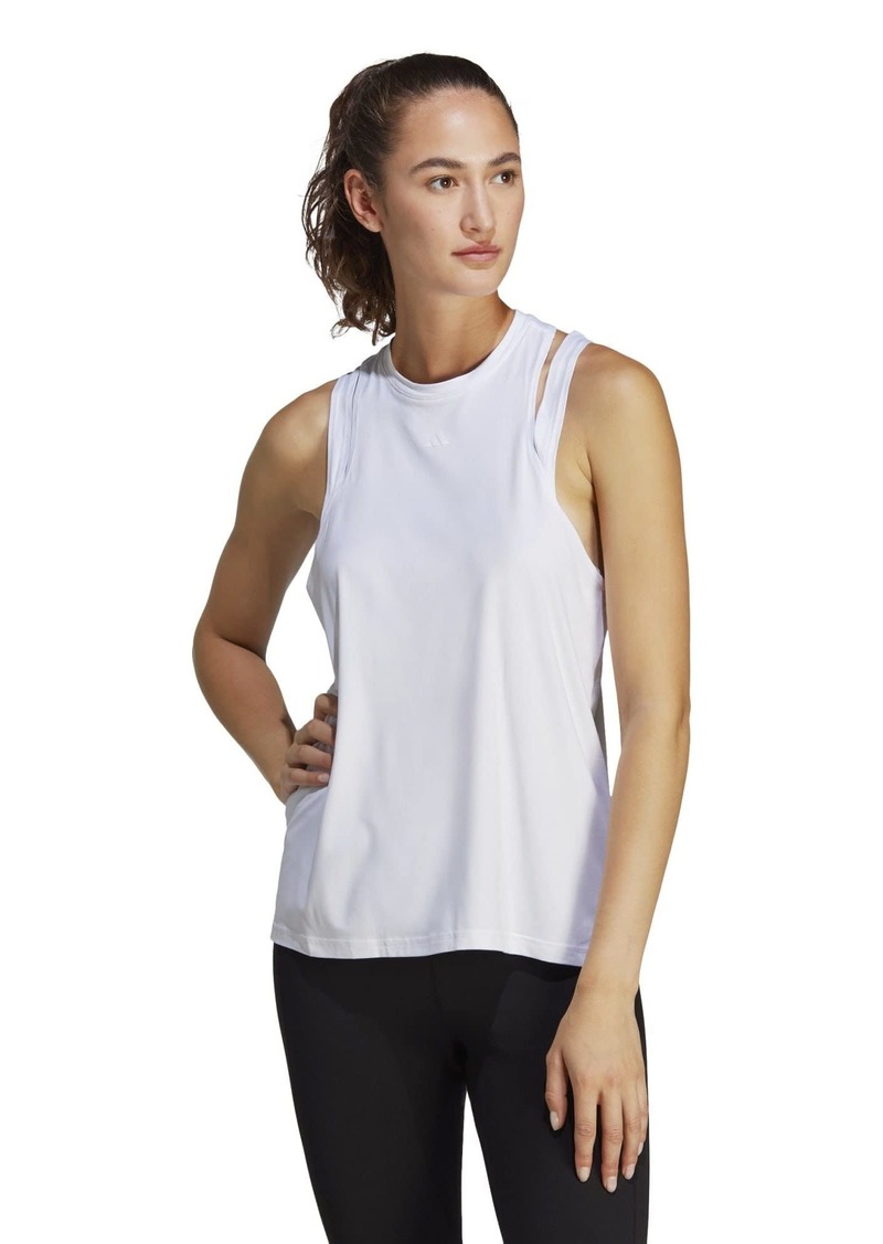 adidas Women's AEROREADY Training Essentials 3-Bar Tank Top