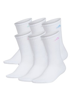 adidas Women's Athletic Cushioned Crew Socks (6-Pair) with Arch Compression