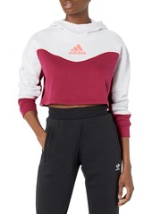 adidas Women's Colorblock 3-Stripes Hoodie