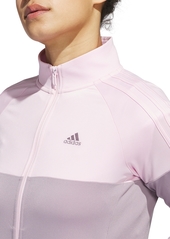 adidas Women's Colorblocked Tricot Jacket - Preloved Fig