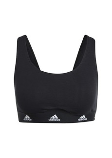 Adidas Women's Cotton Logo Scoop Bralette