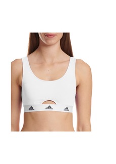 Adidas Women's Cotton Logo Scoop Bralette