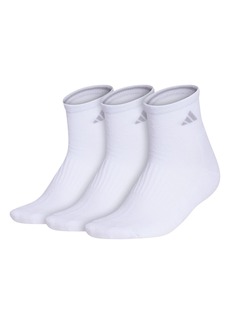 adidas Women's Cushioned Quarter 3-Pair Arch Compression Socks