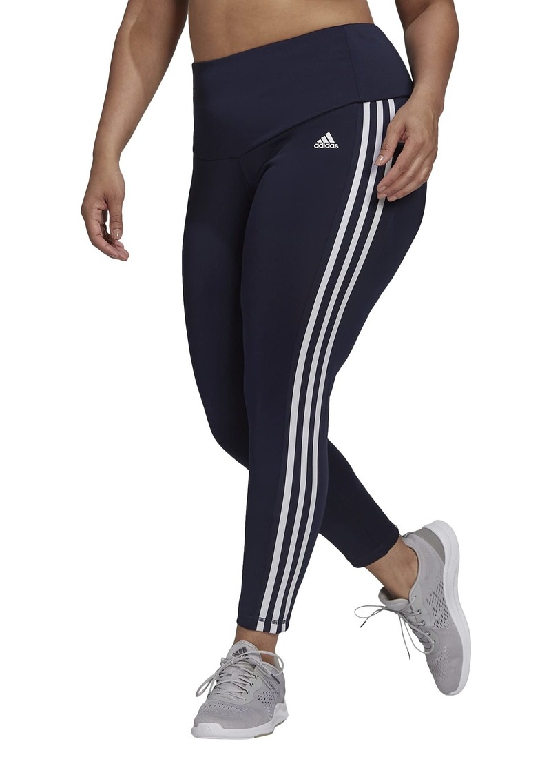 adidas Women's Plus Size Designed 2 Move High-Rise 3-Stripes 7/8 Sport Tights
