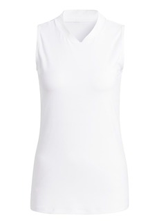 adidas Women's Embossed Sleeveless Polo Shirt