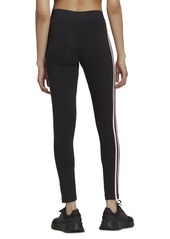 adidas Women's Essentials 3-Stripe Full Length Cotton Leggings, Xs-4X - Dark Grey Heather/black