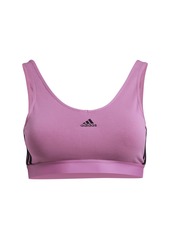 adidas Women's Essentials 3-Stripes Crop Top with Removable Pads