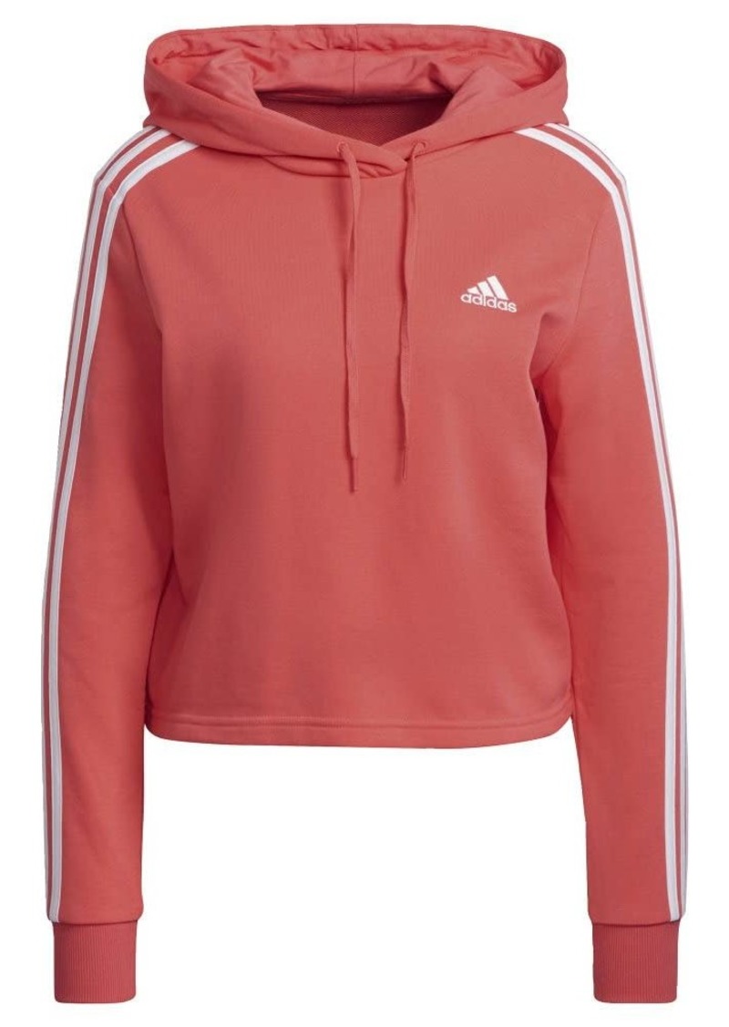 adidas Women's Essentials 3-Stripes Cropped Hoodie