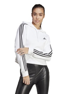 adidas Women's Essentials 3-Stripes French Terry Cropped Hoodie