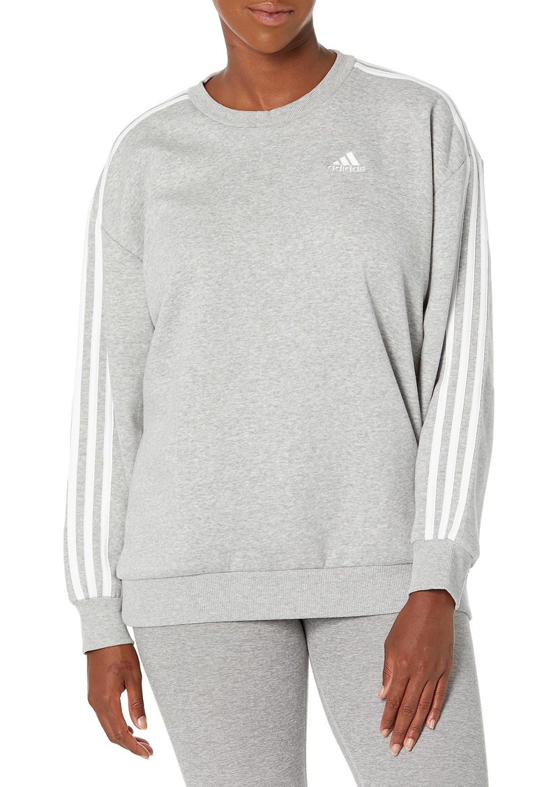 adidas Women's Essentials 3-Stripes Oversized Fleece Sweatshirt