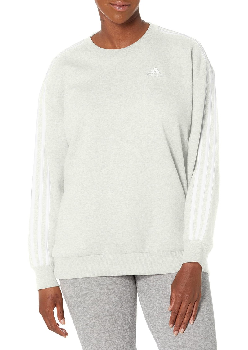 adidas Women's Essentials 3-Stripes Oversized Fleece Sweatshirt