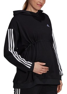 adidas Women's Essentials Maternity 3-Striped Hoodie - Black