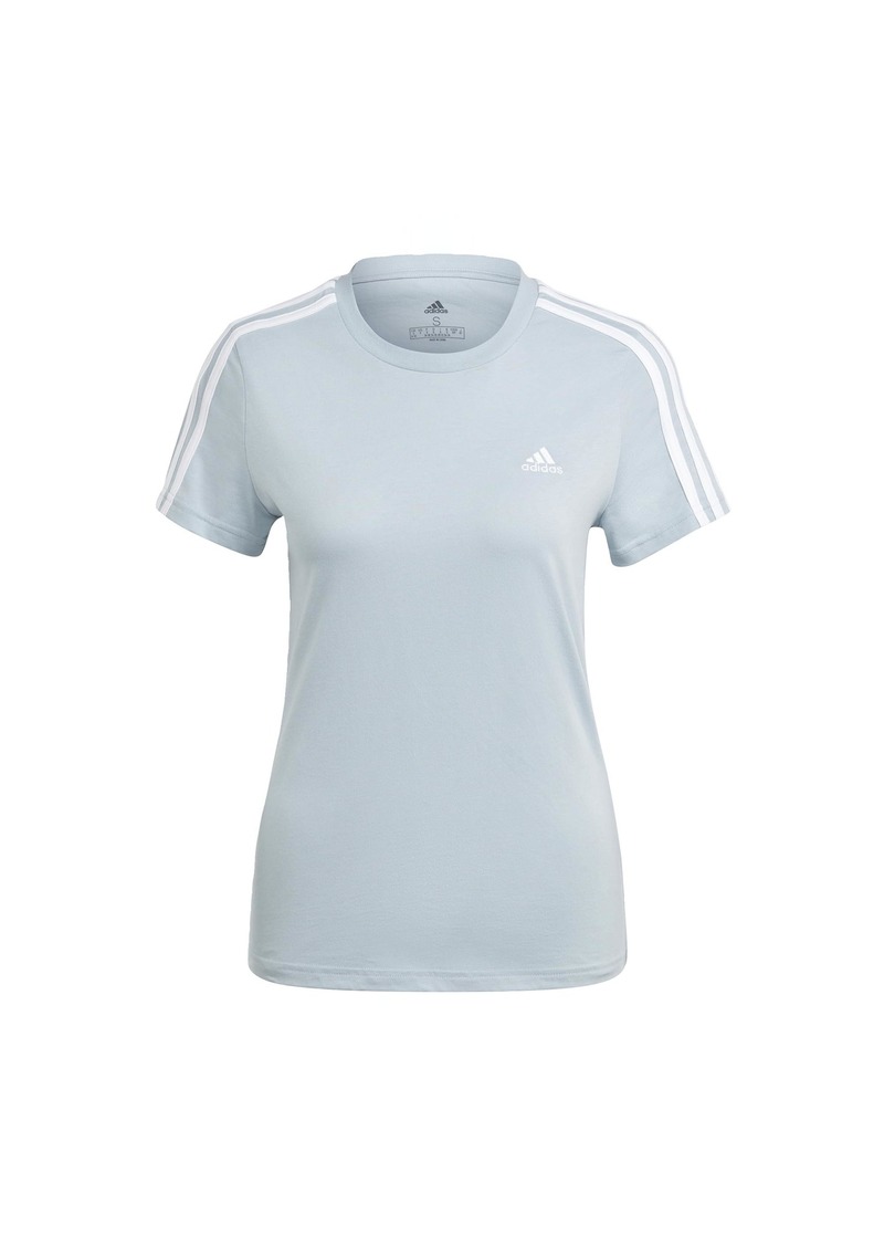 adidas Women's Standard Loungewear Essentials Slim 3-Stripes T-Shirt