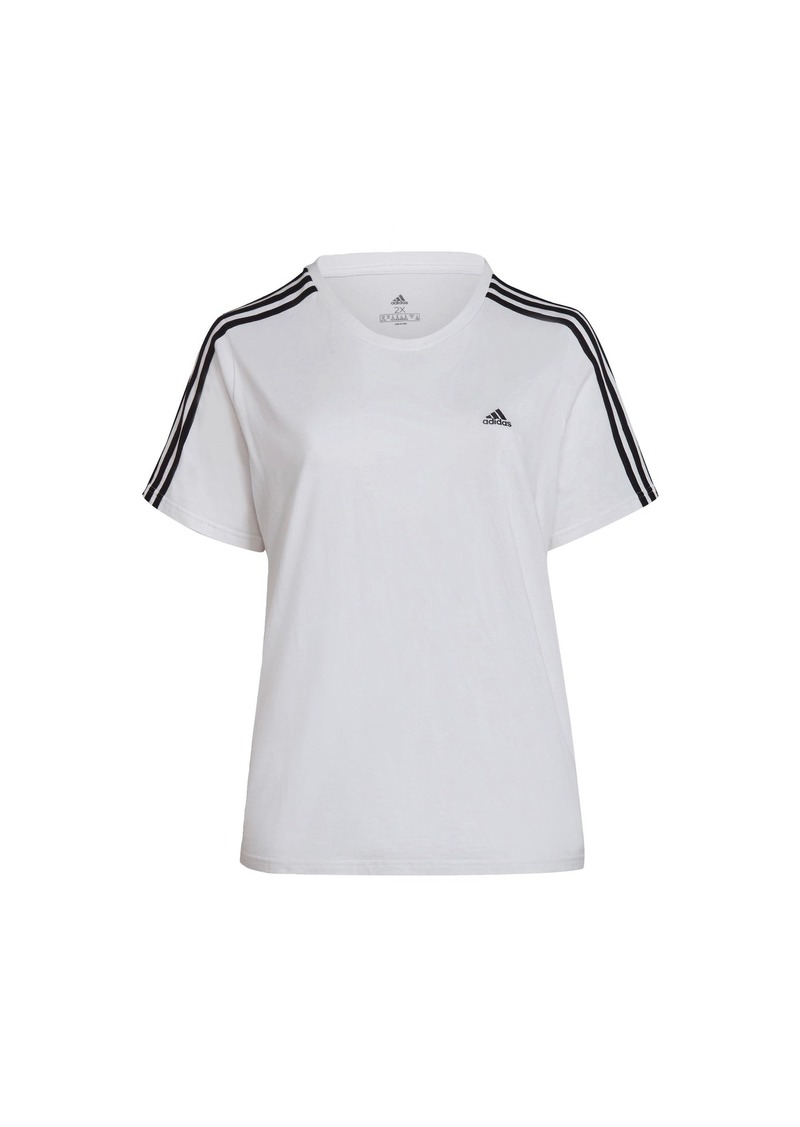 adidas Women's Essentials Slim 3-Stripes Tee