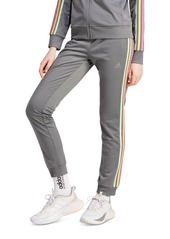 adidas Women's Essentials Warm-Up Slim Tapered 3-Stripes Track Pants, Xs-4X - Legend Ink/white