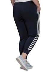 adidas Women's Essentials Warm-Up Slim Tapered 3-Stripes Track Pants, Xs-4X - Black