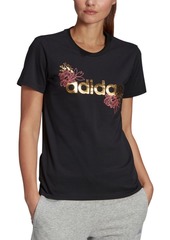 adidas Women's Foil Logo T-Shirt