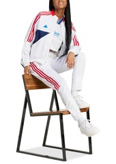 adidas Women's House of Tiro Nations Pack Track Pants - White/team Navy Blue 2/Better Scarlet