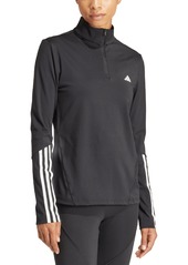 adidas Women's Hyperglam Aeroready Training Quarter-Zip Track Top - Black