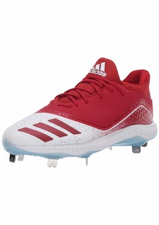 adidas Women's Icon V Bounce Baseball Shoe Power Red/Power red/Glow Blue  M US