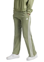 adidas Women's Iconic 3-Stripes Snap Track Pants - Green